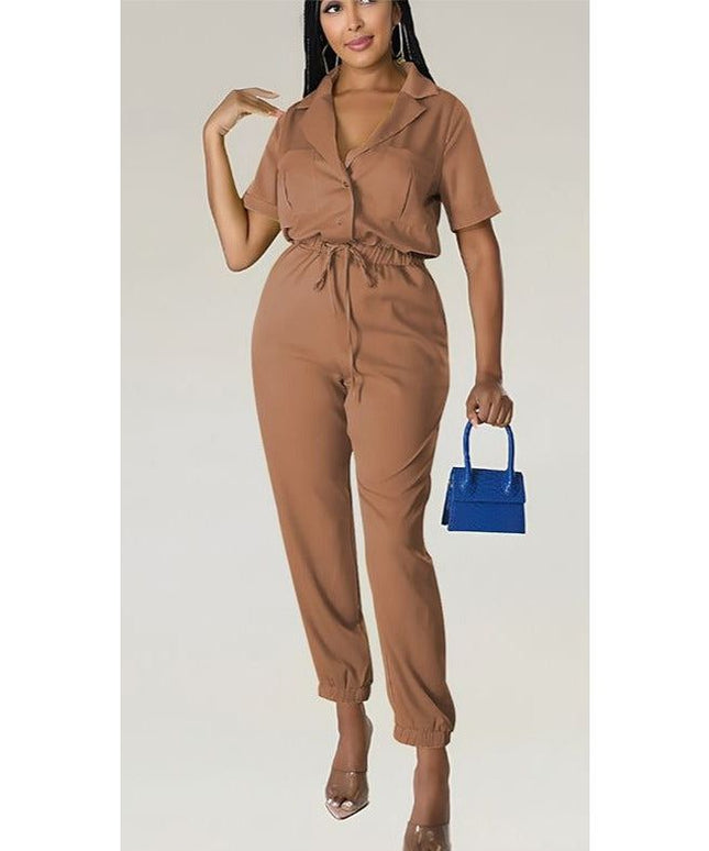 Sexy Short Sleeve Jumpsuit