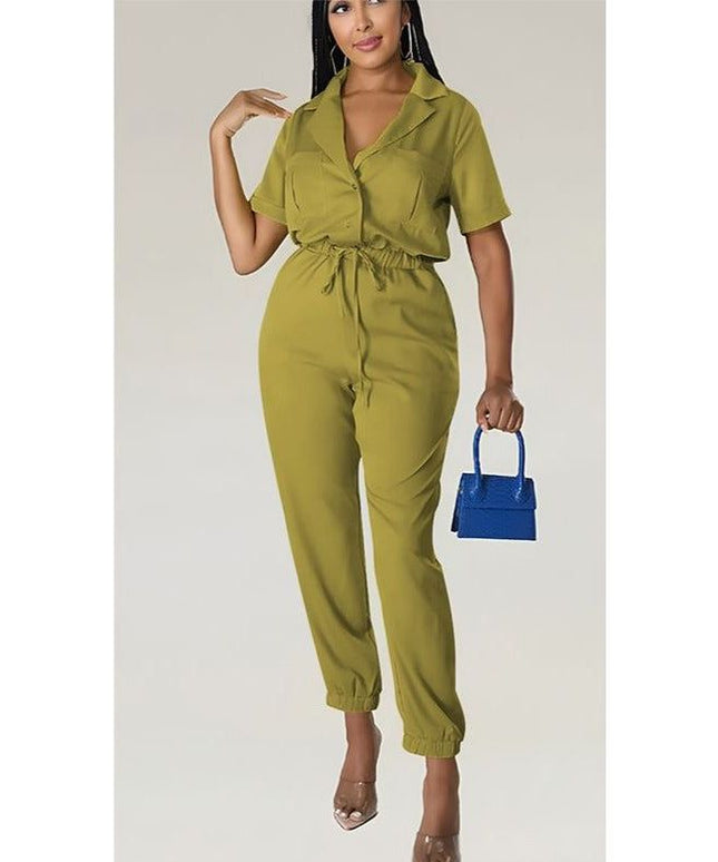 Sexy Short Sleeve Jumpsuit