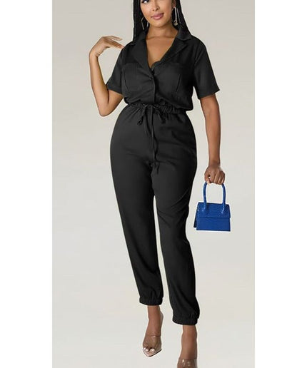 Sexy Short Sleeve Jumpsuit