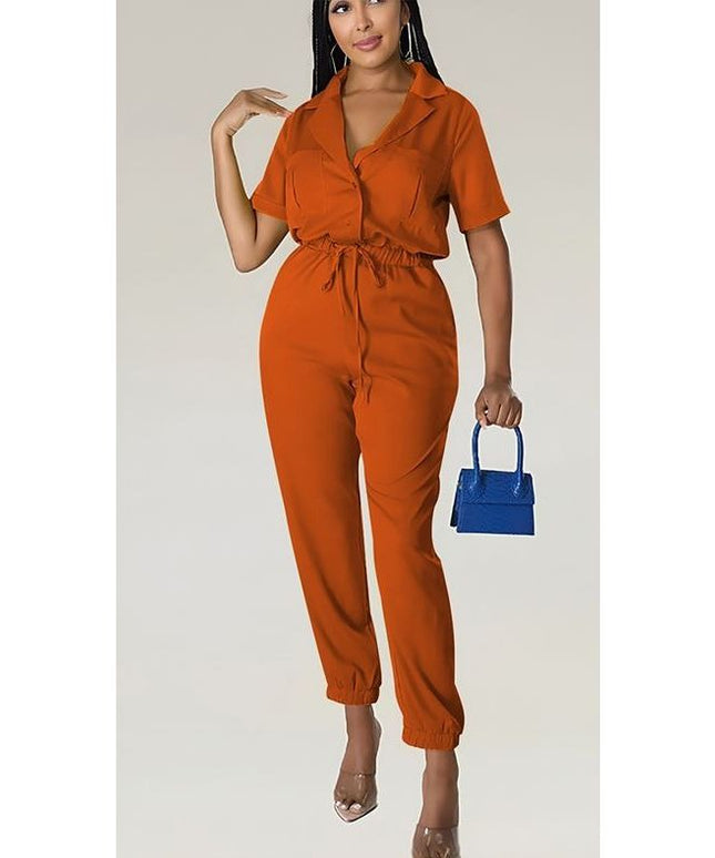 Sexy Short Sleeve Jumpsuit