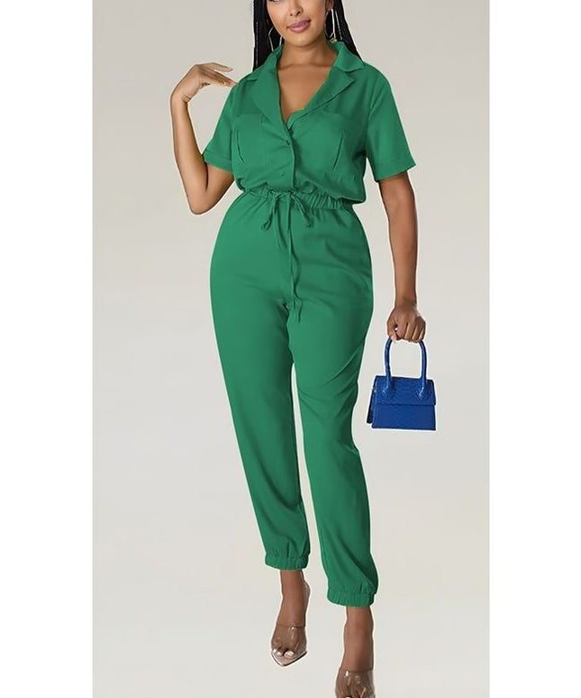 Sexy Short Sleeve Jumpsuit