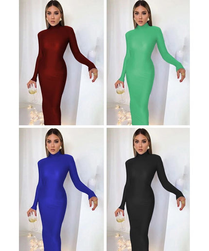 Long Sleeve Turtleneck Dress