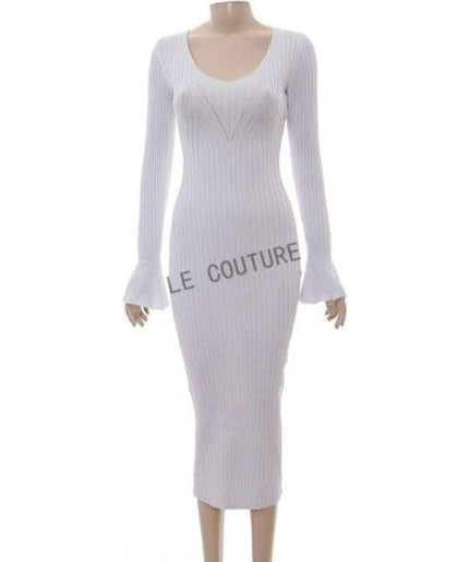 Knitted Bodycon Long Sleeve Dress