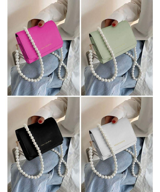 Portable Flip Beads Crossbody Handbag