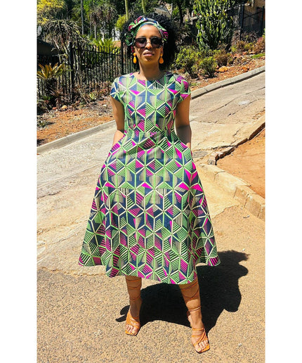 African Print Pocket Ankara Dress