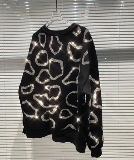 Long Sleeve Shiny Circle Top