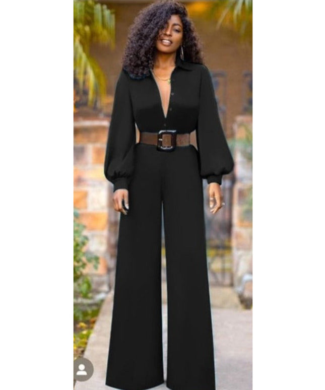 Button Detailed Overall Jumpsuit