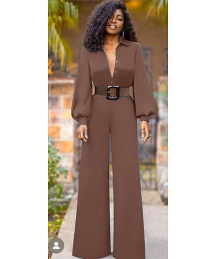 Button Detailed Overall Jumpsuit