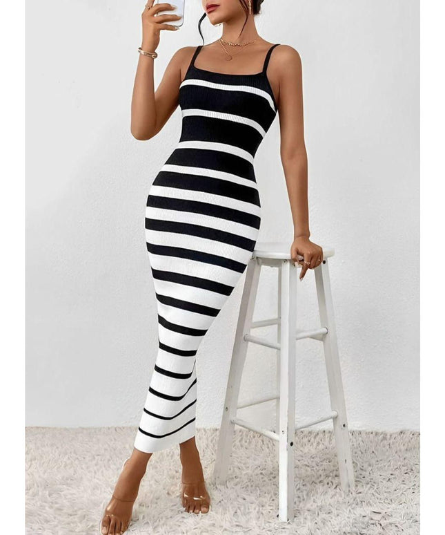 Striped Knitted Dress