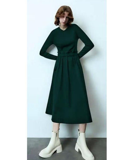 Vintage Round Neck Dress