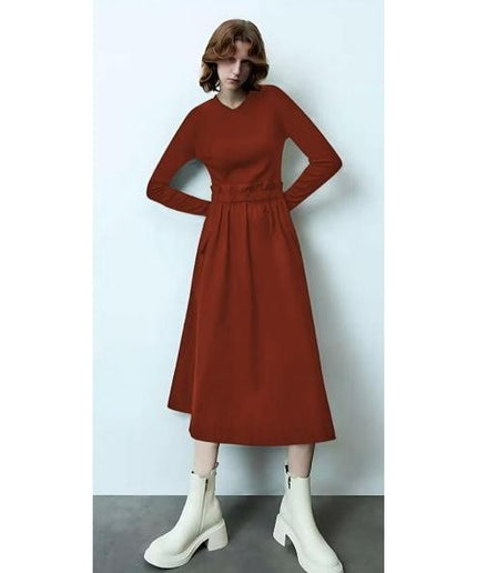 Vintage Round Neck Dress