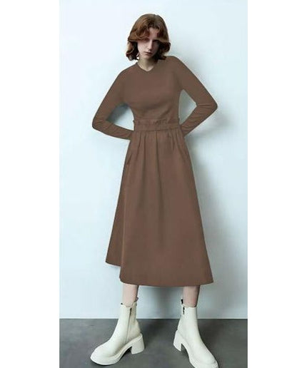 Vintage Round Neck Dress