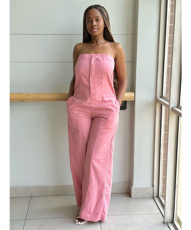 Vintage Off Shoulder Jumpsuit