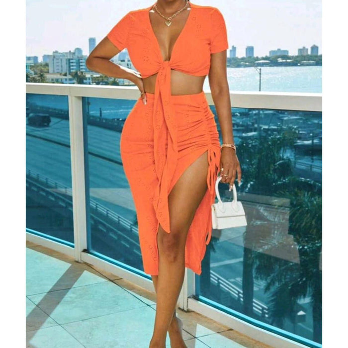 Orange 2 hotsell piece outfit