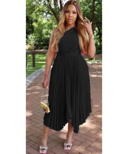 Pleated Single Hand Dress