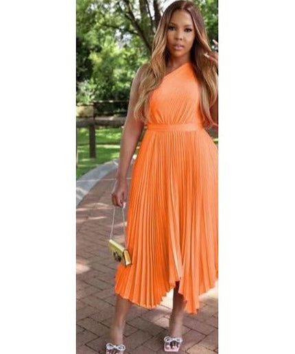 Pleated Single Hand Dress