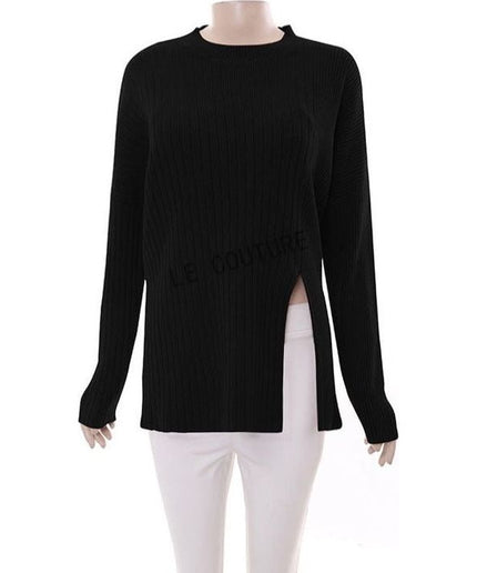 Long Sleeve Side Slit Top