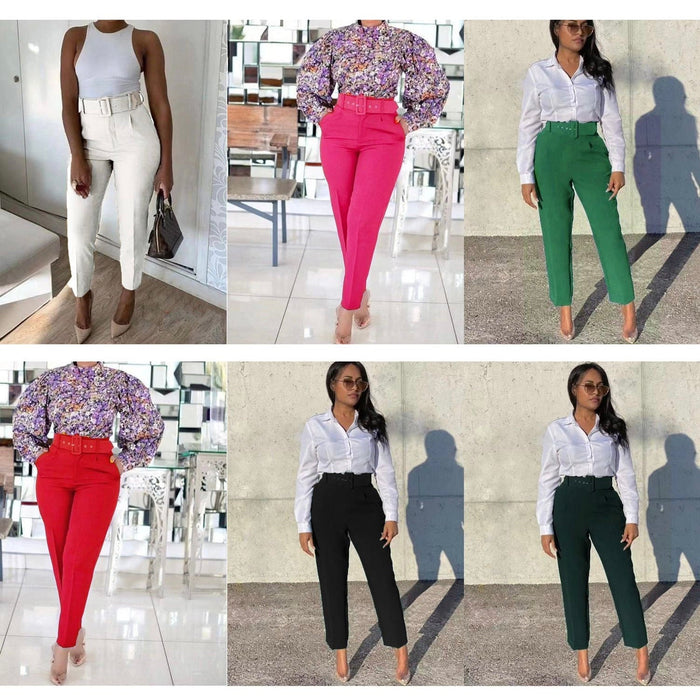Women's High Waist Office Plus Size Pants Lady Formal Wear Loose Trousers  Wide Leg Pants for Women - China Pants and Wide Leg Pants price |  Made-in-China.com