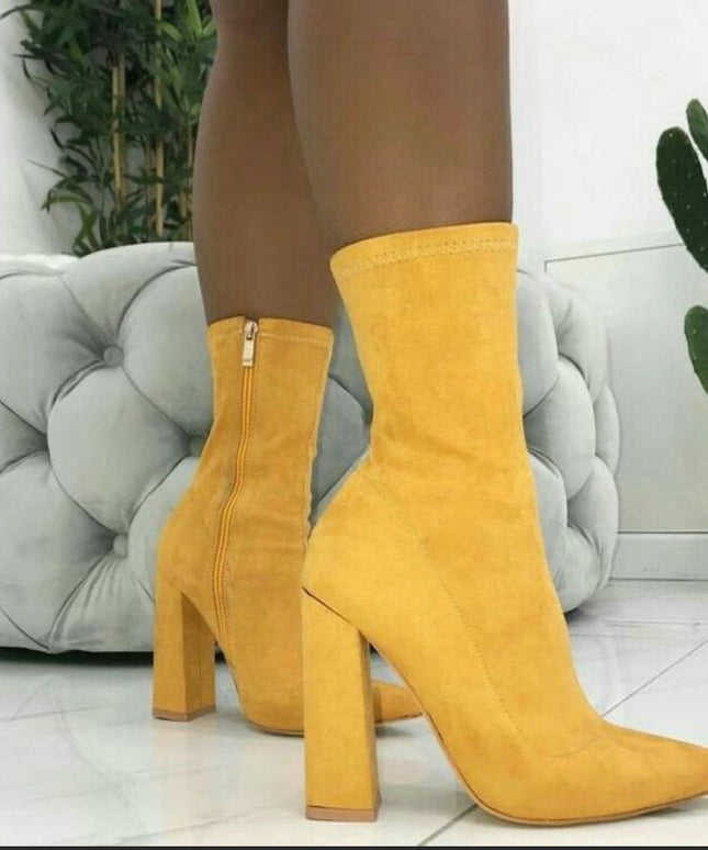 Suede Chanky Ankle Boots