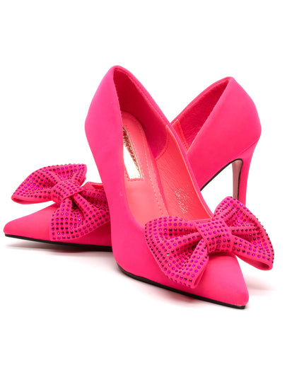 Bowknot Rhinestone Heels