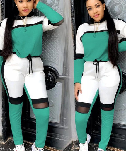 Hooded 2 Piece Tracksuit Set