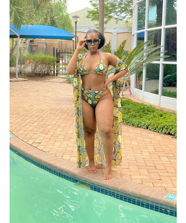 Print 3 piece Bikini Set