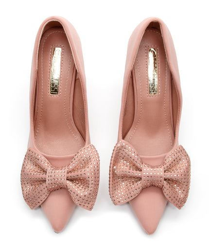 Bowknot Rhinestone Heels