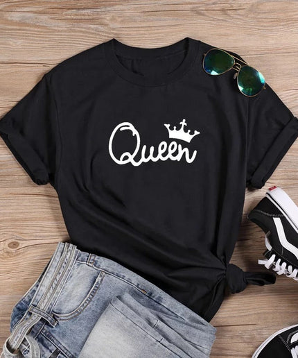 QUEEN Short Sleeve Cotton T-shirt