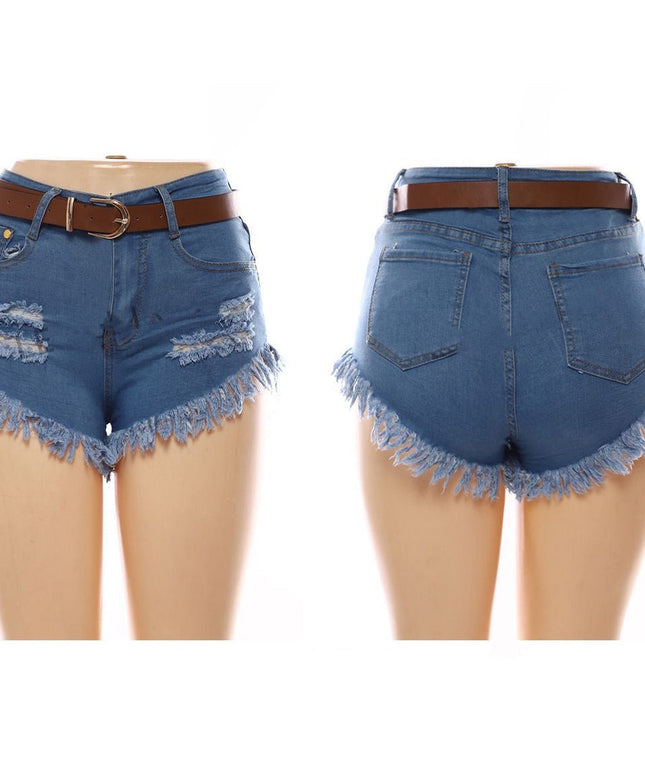 Distressed Denim Bam Short