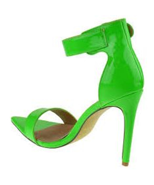 Ankle Strap Stiletto Heel Sandals.