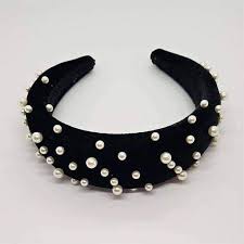 Faux Pearl Padded Hair Hoop