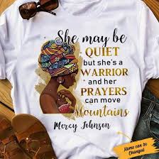 She May Be Quiet Printed T-Shirt.