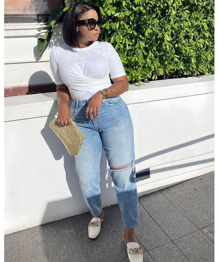 Women's Boyfriend Jeans.