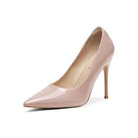 High Heels Waterproof Patent Leather Pump Shoes.