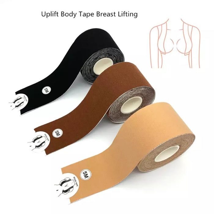 Majurphy 3 Pairs Breast Lift Tape,Boob Tape Push Up Bra Tape for