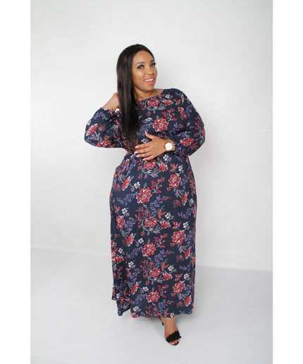 Side Pocket Floral Maxi Dress  - YELLOW SUB TRADING 