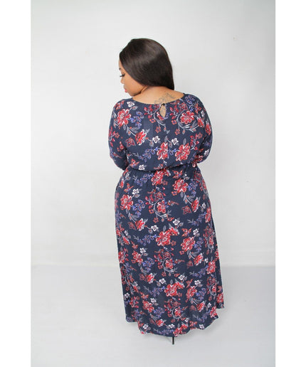 Side Pocket Floral Maxi Dress  - YELLOW SUB TRADING 