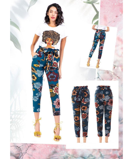 Floral High Waisted Pant 