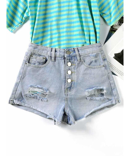 Distressed Short Denim