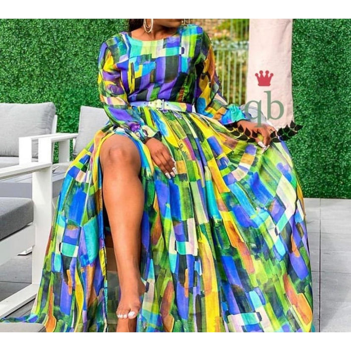 Floral Print Maxi Dress — YELLOW SUB TRADING