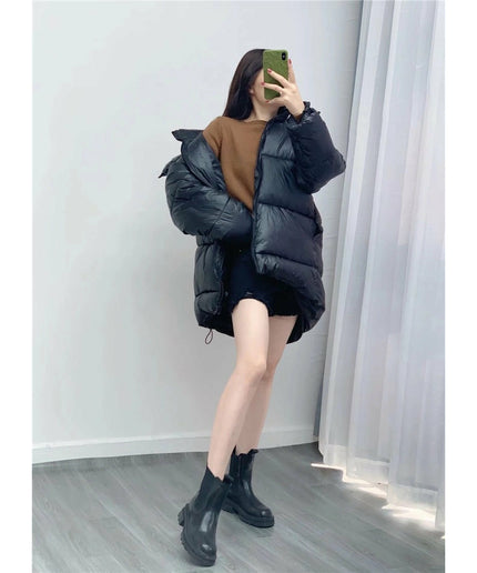 Hooded Long-Sleeved warm coat