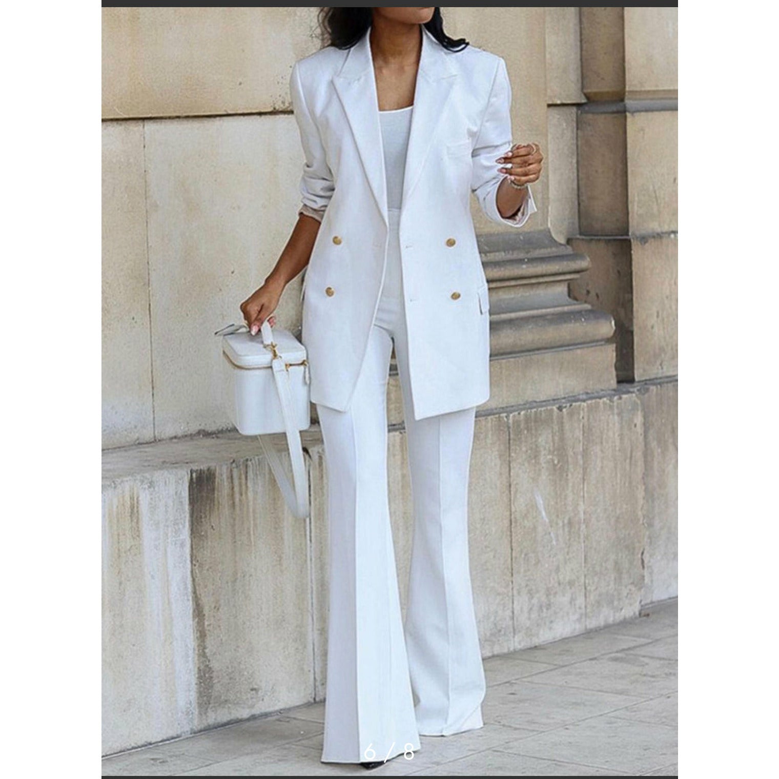 Double Breasted Blazers and Straight Flare Pants Suit – YELLOW SUB TRADING