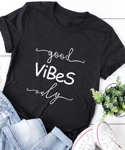 Good Vibes print T-shirt