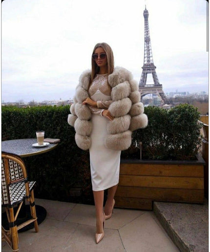 Fox Fur Long Coat