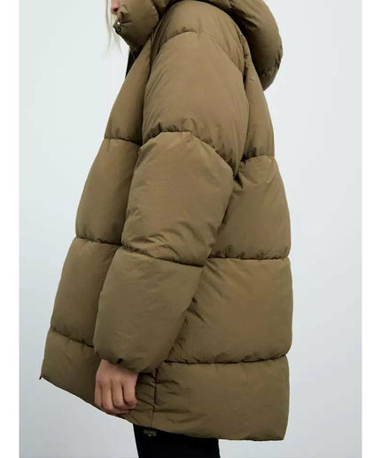 Hooded Long-Sleeved warm coat