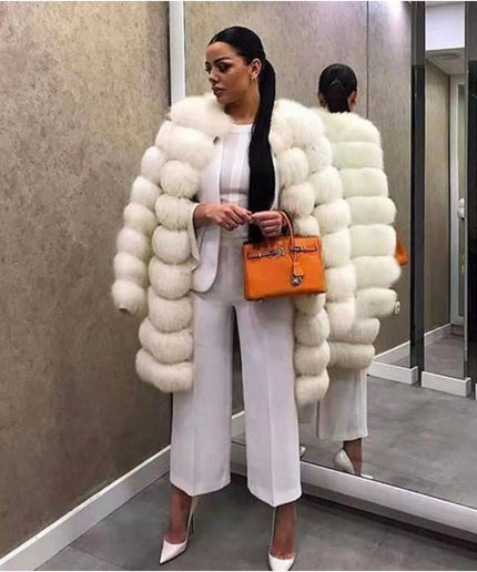 Fox Fur Long Coat